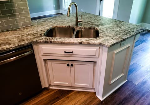 Custom stone kitchen