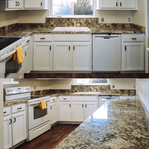 White Sands granite kitchen