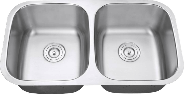 The Doral double equal bowl (50/50) stainless steel sink, model SNKFAB5050