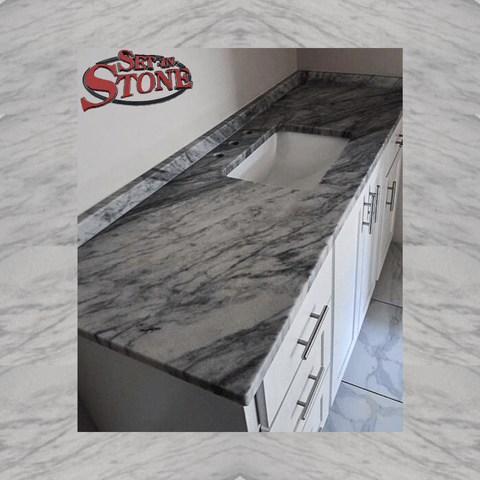 Shadow Storm marble bathroom vanity