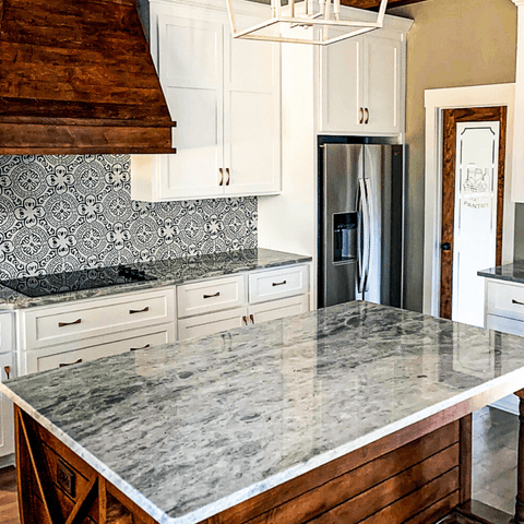 Custom stone kitchen