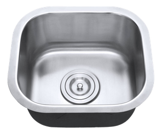 The Naples single-bowl bar sink stainless steel sink, model SNKFAB1512