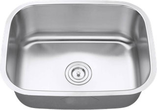 The Panama small single bowl stainless steel sink, model SNKFAB2318