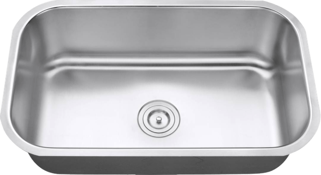 The Pompano large single bowl stainless steel sink, model SNKFAB3118