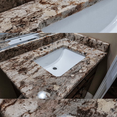 Granite bathroom vanity