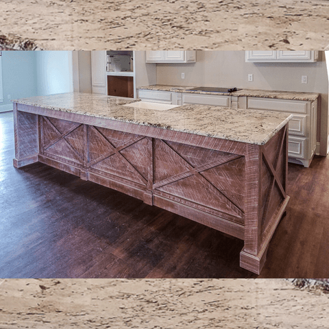 Custom stone kitchen
