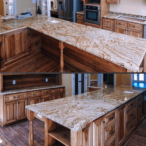 Sandy Veins granite kitchen