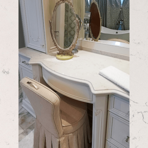 Quartz bathroom vanity