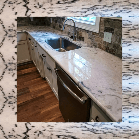 Shadow Storm marble kitchen