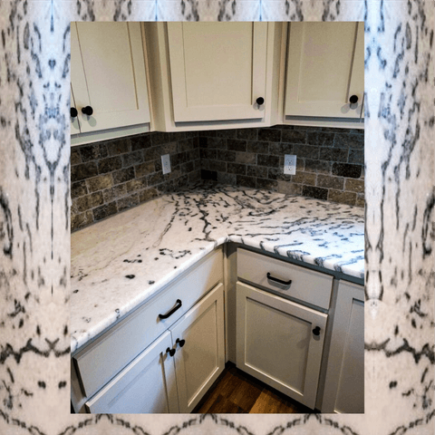 Shadow Storm marble kitchen