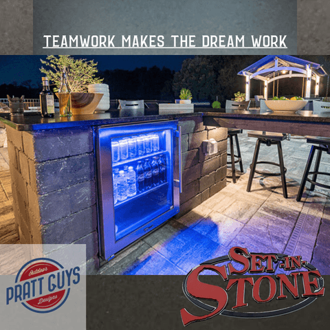 Custom stone commercial installation
