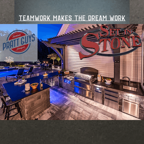Custom stone commercial installation