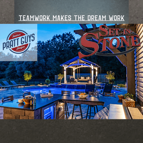 Custom stone commercial installation