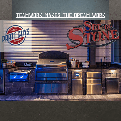 Custom stone commercial installation