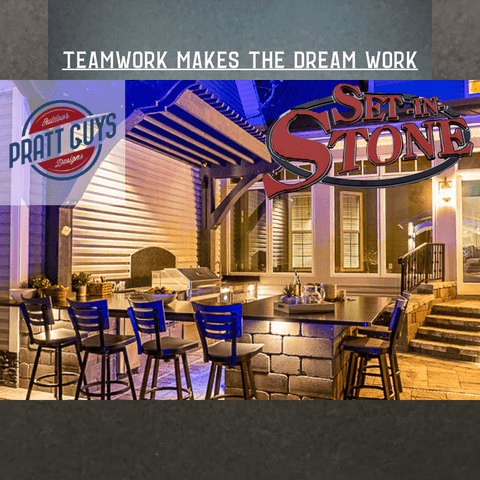 Custom stone commercial installation