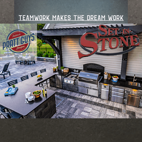 Custom stone commercial installation