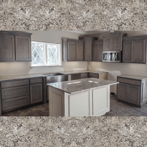 White Sands granite kitchen