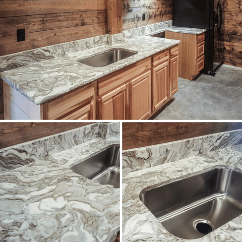 Wild Fantasy granite outdoor kitchen